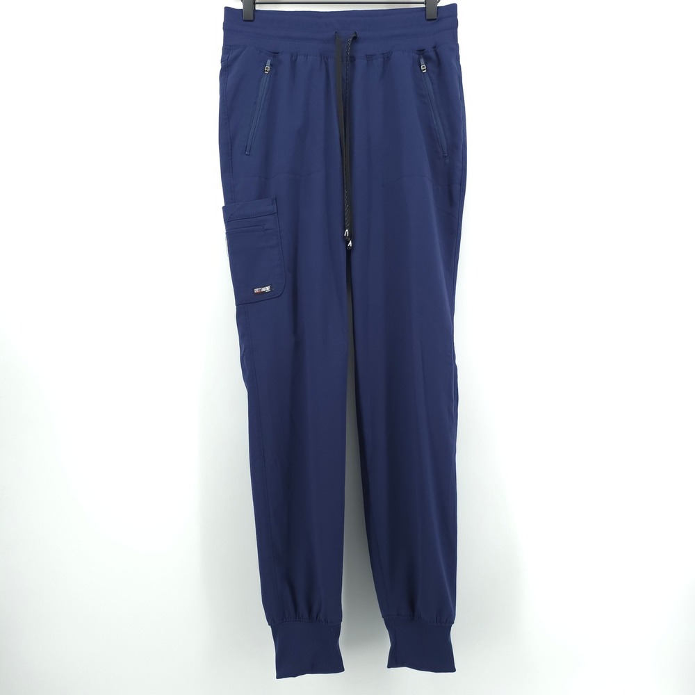 Grey's Anatomy Women Scrub Jogger Spandex Stretch ST Indigo Blue Nursing Cargo